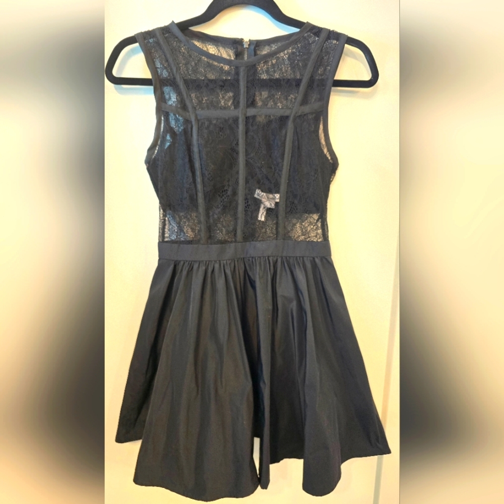 BCBGeneration Lace Black Fit & Flare Dress Women & Juniors Size 0